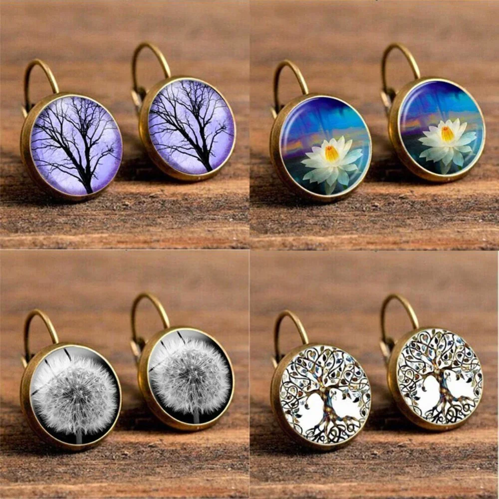 🎀 Trendy Ethnic Flower Earrings Bohemian Vintage Earrings For Women,HA4045